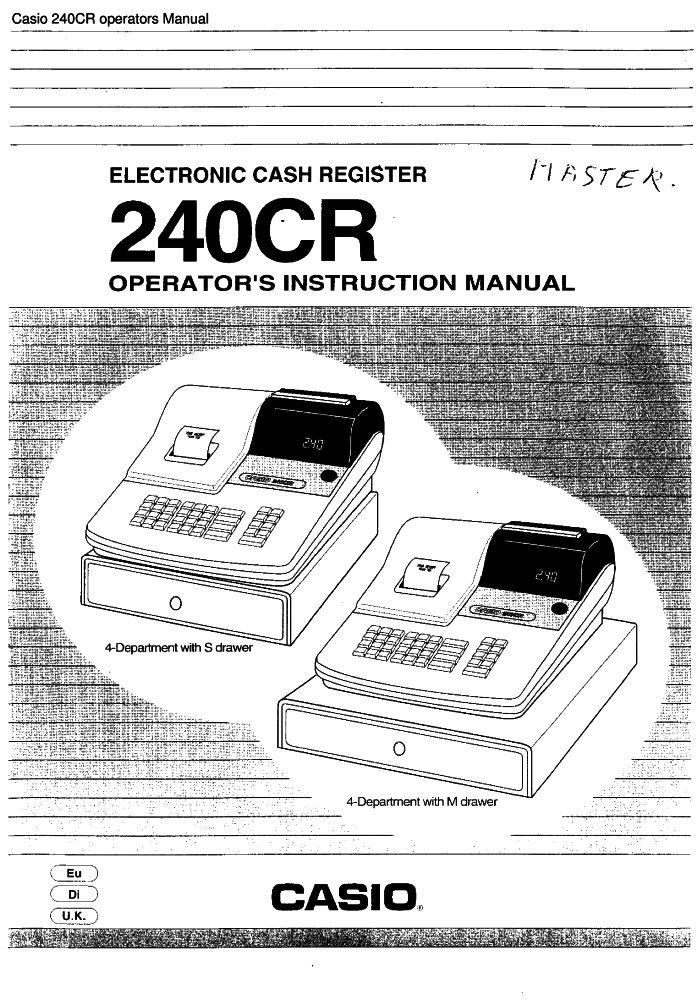 Casio 240CR operators manual PDF - The Checkout Tech - Store