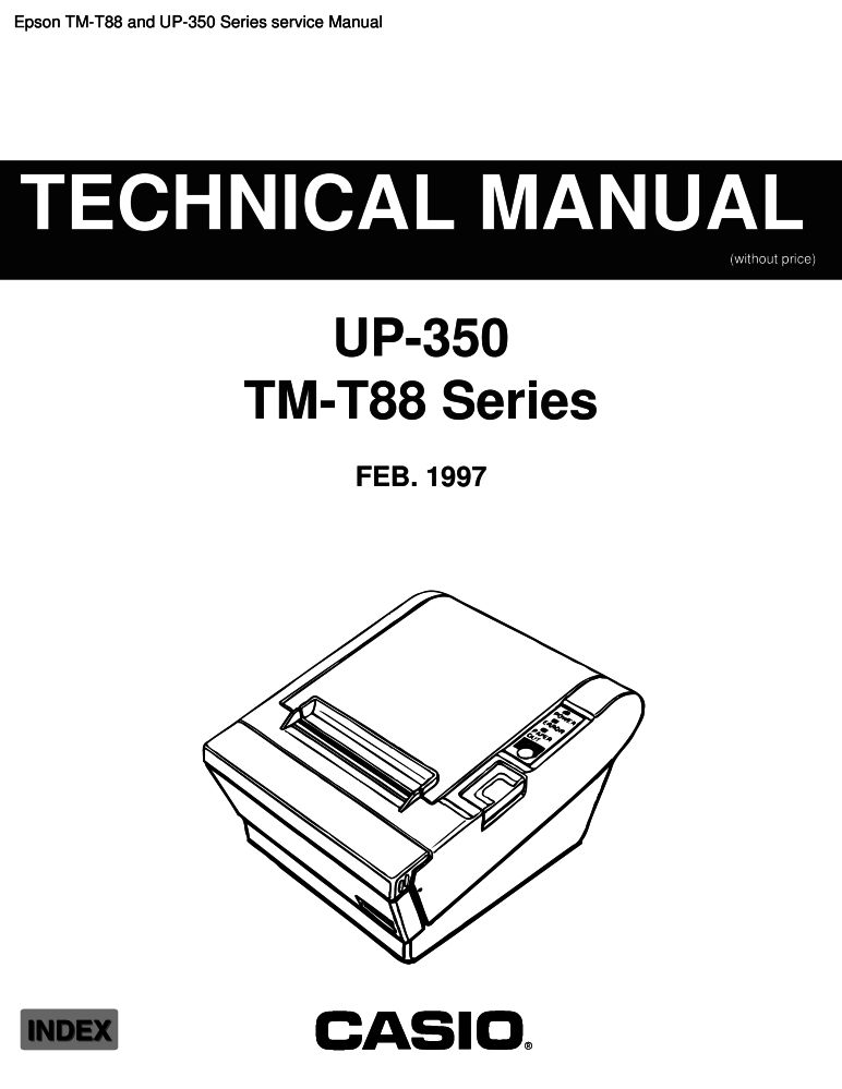 Epson TM-T88 and UP-350 Series service manual PDF - The Checkout Tech -  Store
