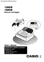 casio 120cr - b manual Casio 120cr b manual and quick set up guide.