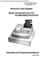 Sigma CR-2000 operation and programming SPANISH manual PDF - The Checkout  Tech - Store