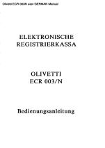 Caisse enregistreuse ECR 7900 Olivetti - Clemsys